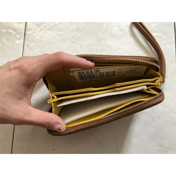 Fossil wallet wristlet Clutch Bag Leather Card - Picture 4 of 8